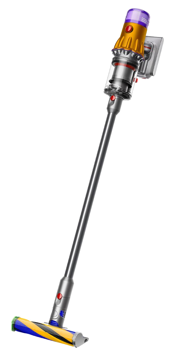 Aspirador escoba - Dyson V12 Slim Absolute, Potencia 150 W, Capacidad 0.35 l, Peso 2.2 kg, 60 min, Pantalla LCD, 3 Niveles, 6 Accesorios, Níquel