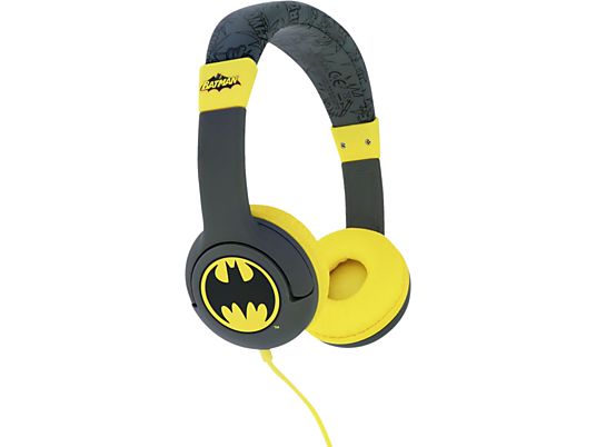 OTL TECHNOLOGIES Batman Bat signal Kids - Casques (On-ear, Noir/jaune)