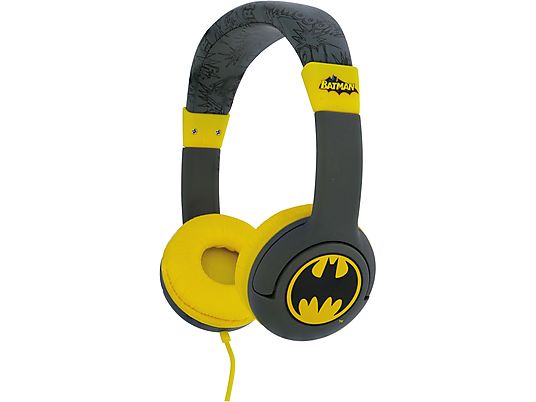 OTL TECHNOLOGIES Batman Bat signal Kids - Cuffie (On-ear, Nero/Giallo)