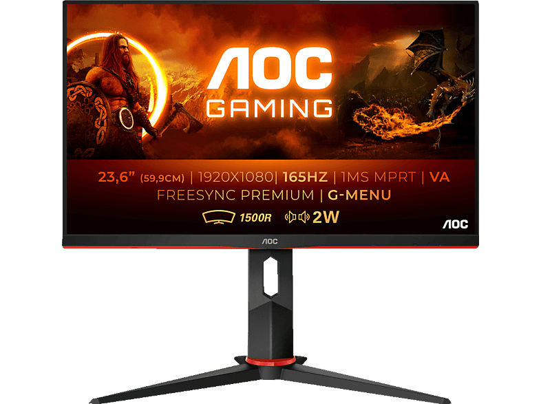 Aoc C24G2AE 24´´ Full HD 165Hz Gaming Monitor