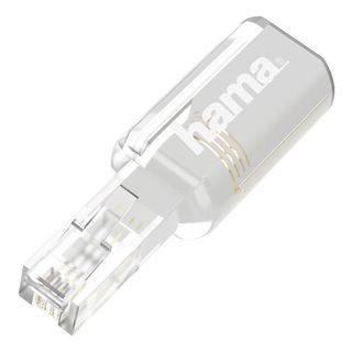 HAMA 00201126 - Adaptateur anti-torsion (Transparent/blanc)