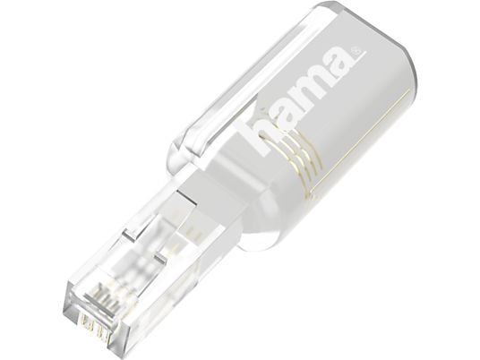 HAMA 00201126 - Adaptateur anti-torsion (Transparent/blanc)