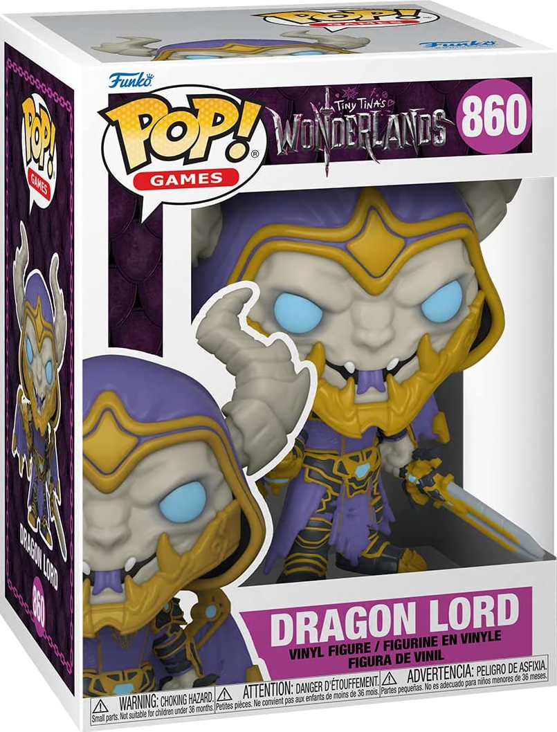 FUNKO POP! Games: Tiny Tina's Wonderland - Dragon Lord - Personaggi da collezione (Multicolore)