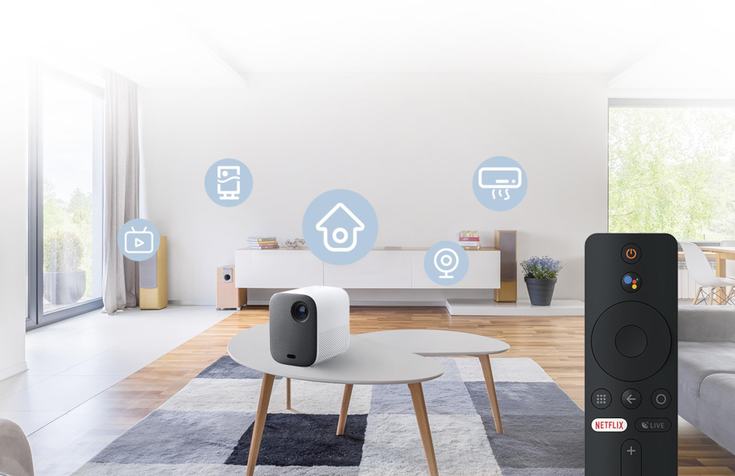 XIAOMI Mi Smart 2 Beamer(Full-HD, 500 ANSI-Lumen, WLAN)