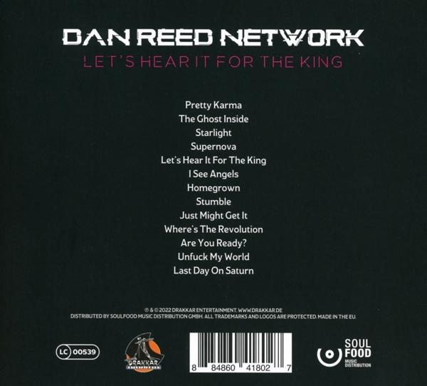 CD-Rückseite: Dan Reed Network Album, Titelliste, Drakkar Entertainment, Soulfood Music Distribution Logos.