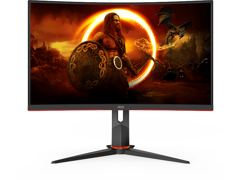 AOC Gaming Monitor C27G2ZU Curved, 27 Zoll, FHD, 240Hz, 0.5ms, Schwarz MediaMarkt