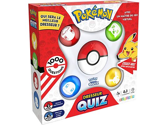 BANDAI NAMCO Pokémon - Dresseur Quiz (Französisch) - Brettspiel (Mehrfarbig)