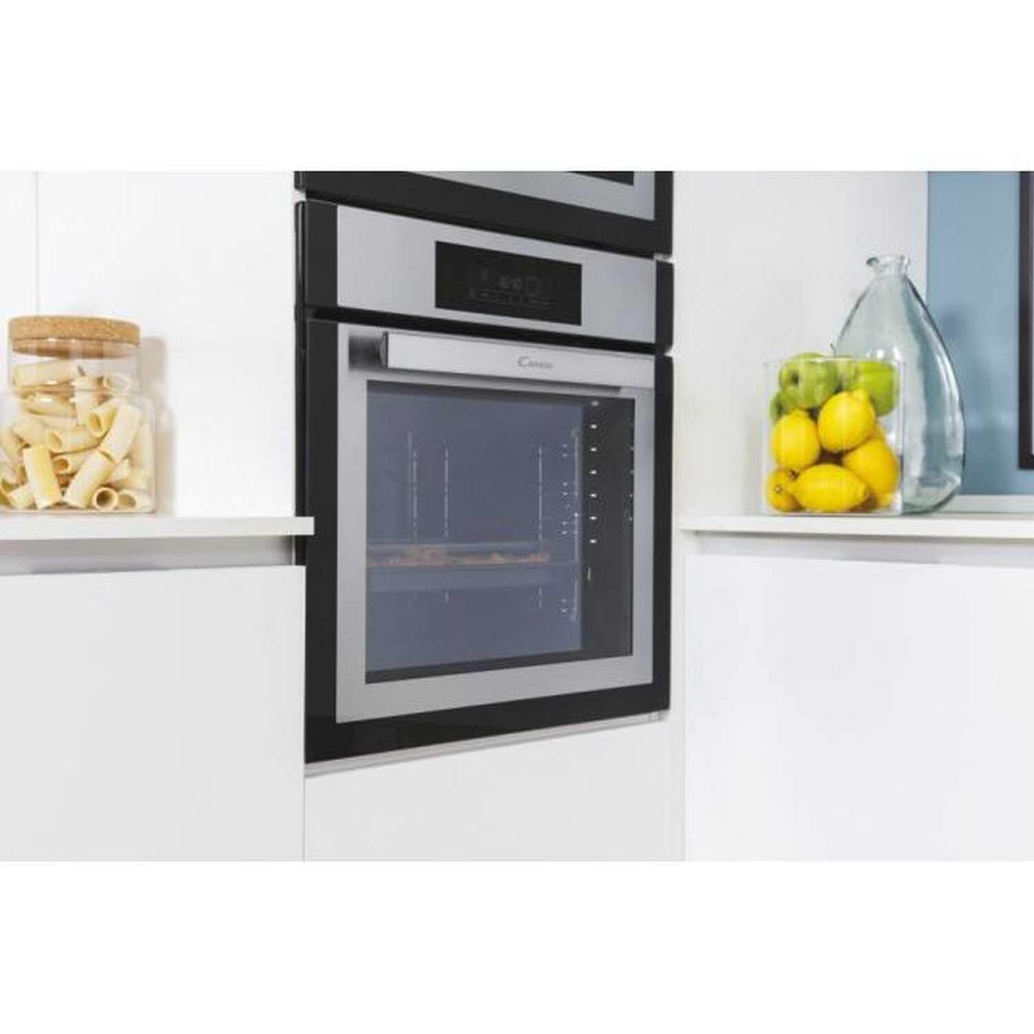 Horno - Candy FCXE818XWIFI, 80 l, Electrónico, Integrable, 59.5 cm, Acero inoxidable
