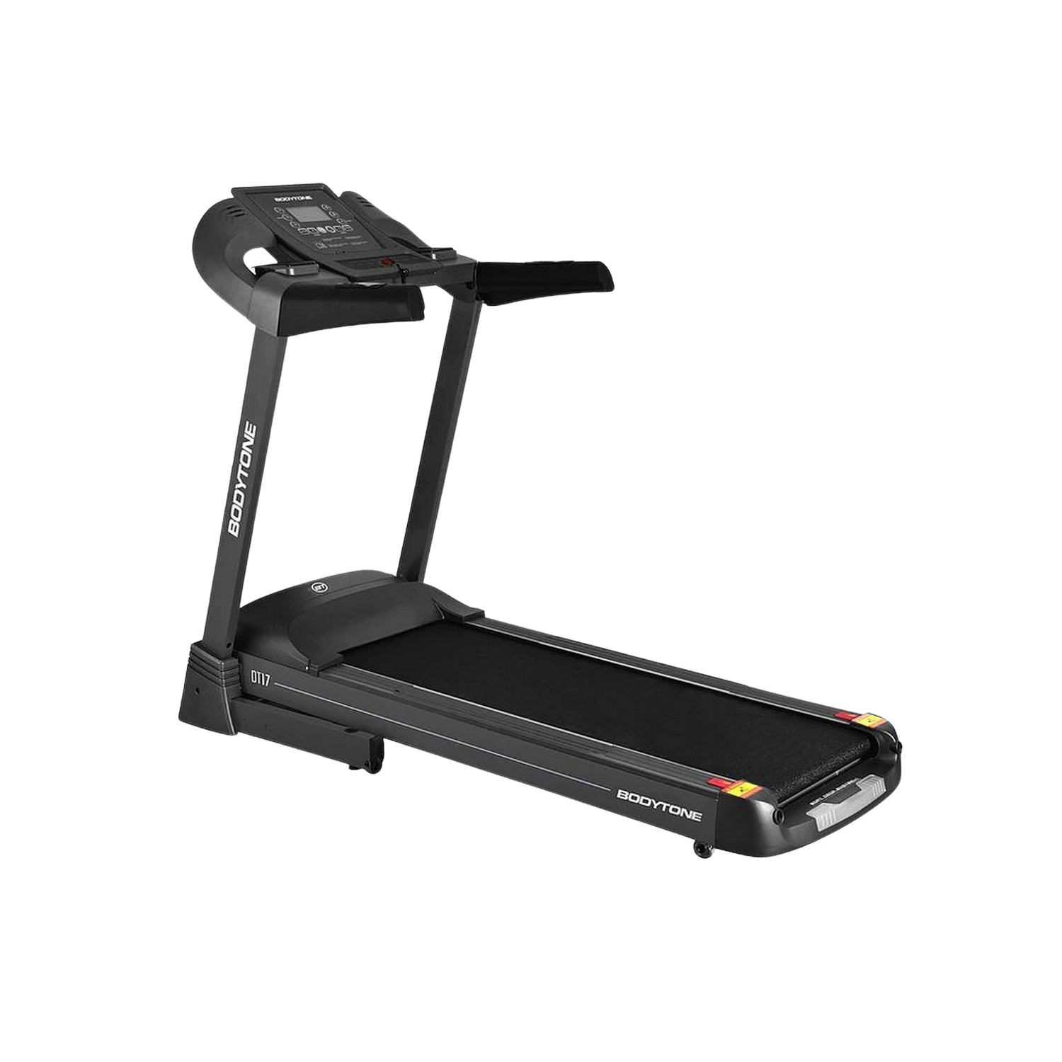 Cinta de correr - BodyTone DT17+, Velocidad 18 Km/h, Potencia 3.5 CV, Peso Máx. 140 kg, App HK-Treadmill, Negro