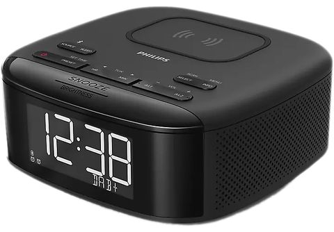 Radio-réveil FM avec recharge sans fil et USB RÉVEIL AVEC RECHARGE SANS FIL  