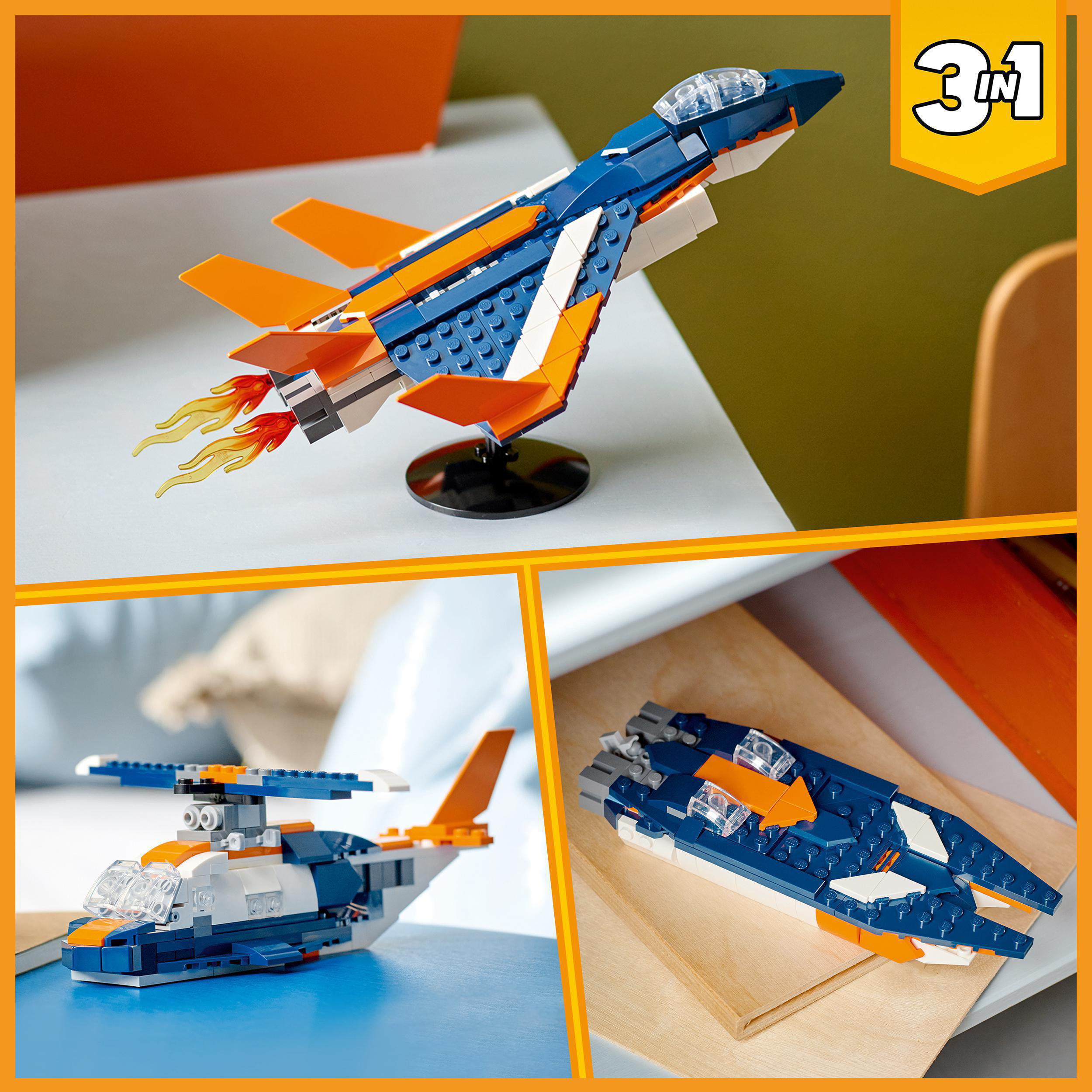 LEGO Creator 31126 Bausatz, Überschalljet Mehrfarbig