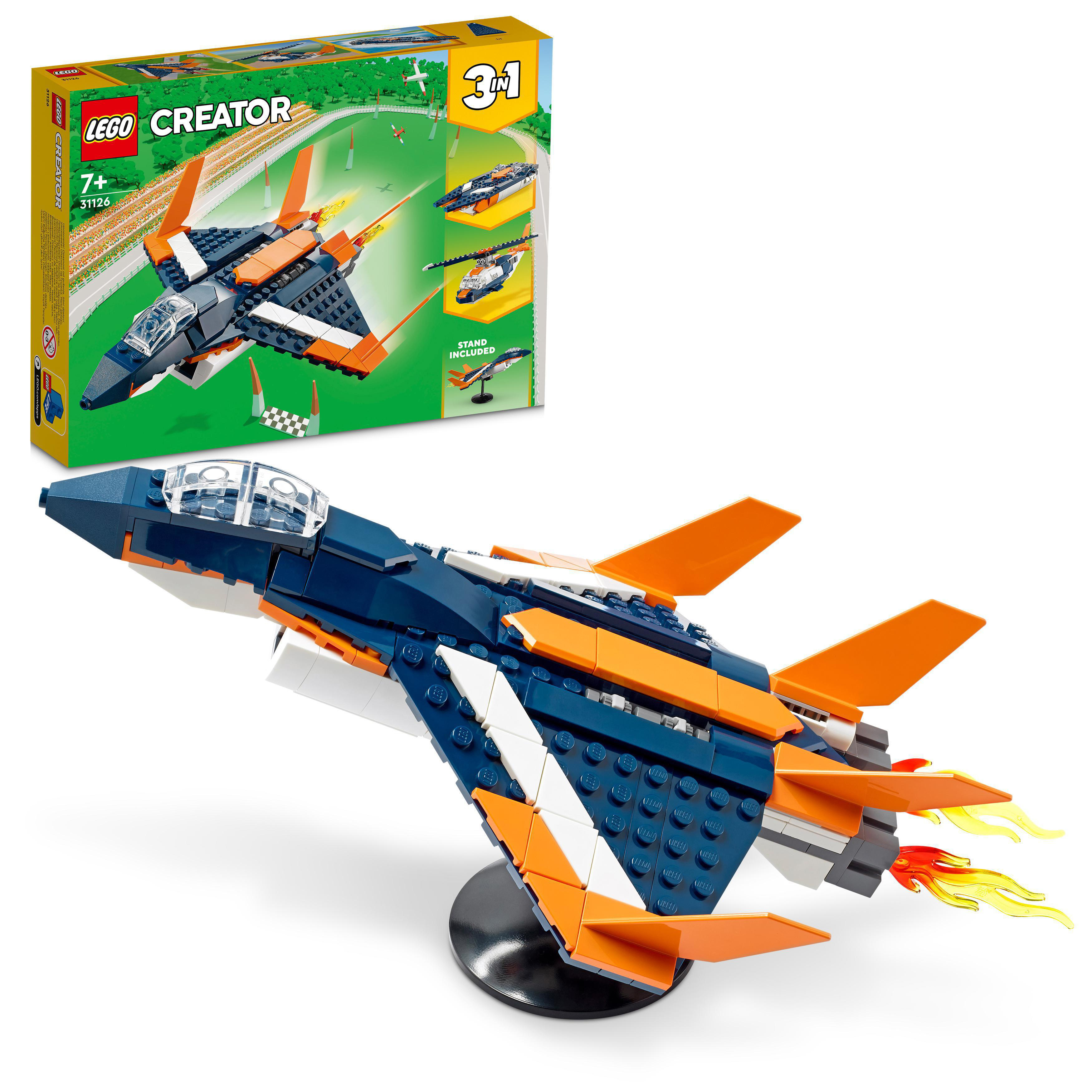 Creator Überschalljet 31126 Bausatz, Mehrfarbig LEGO