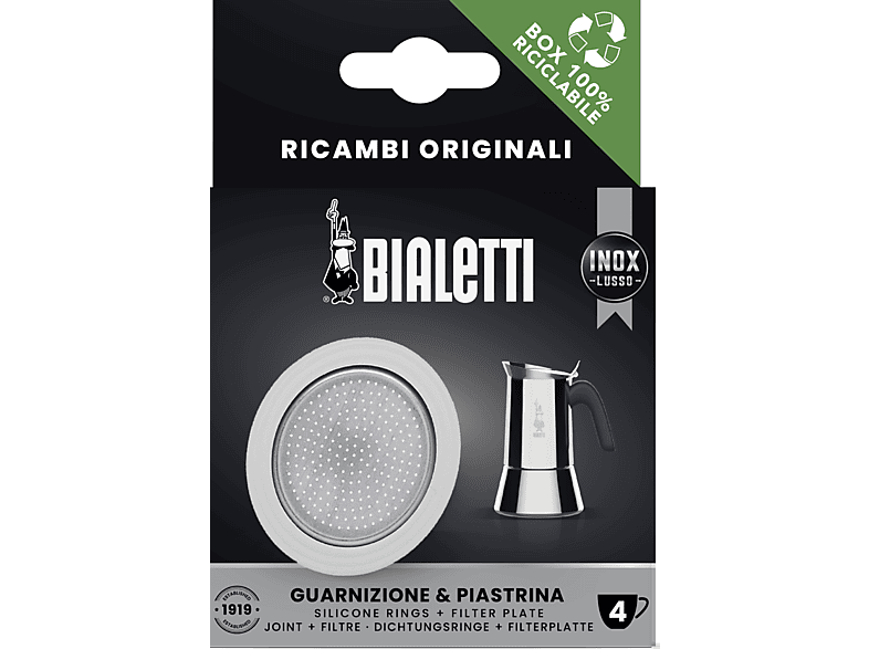 Bialetti 800411 Dichtungsset Silikon für 4-Tassen Venus; Ersatzset