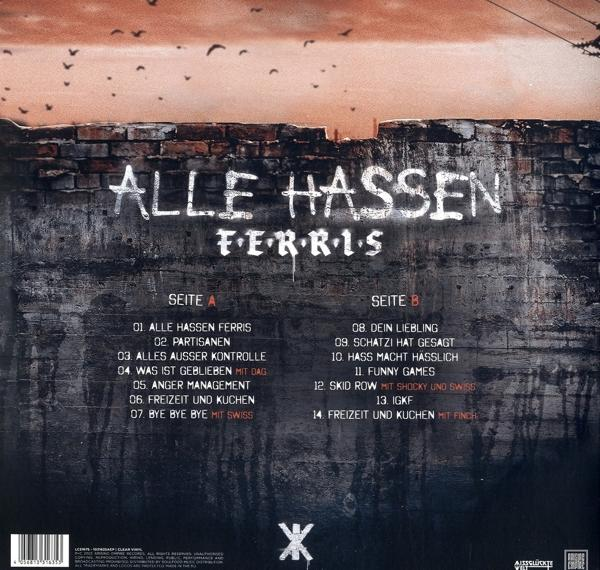 Ferris MC/Shocky/Swiss - Alle Hassen Ferris (Ltd Clear LP)  - (Vinyl)