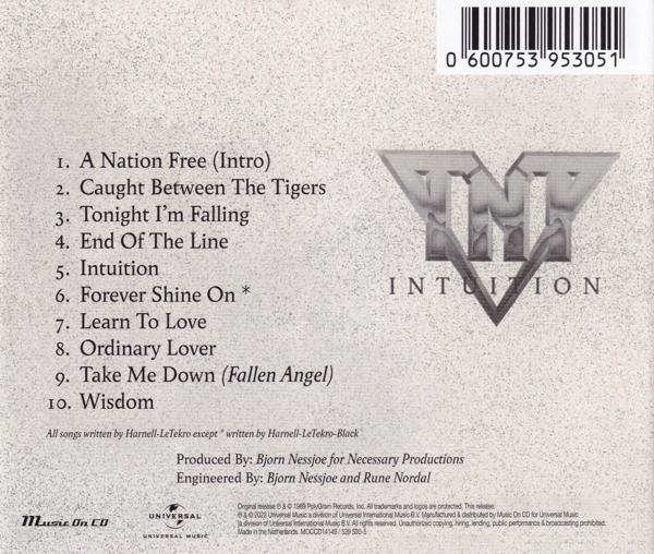 TNT - INTUITION  - (CD)