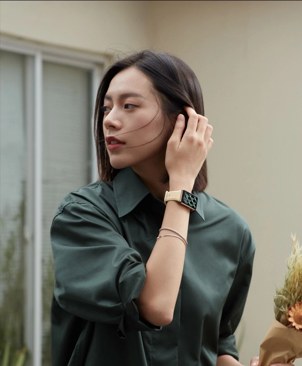 OPPO Watch Free - Smartwatch (130-205 mm, Silicone, Oro/Vaniglia)