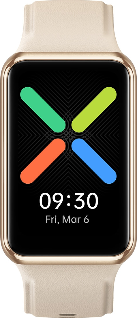 OPPO Watch Free - Smartwatch (130-205 mm, Silicone, Oro/Vaniglia)