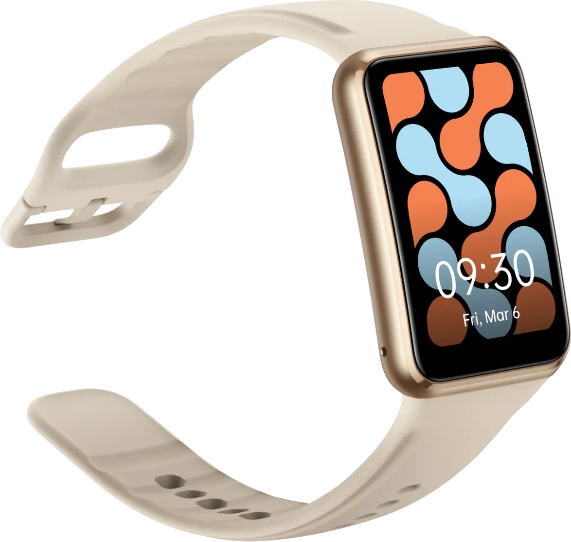 OPPO Watch Free - Smartwatch (130-205 mm, Silicone, Oro/Vaniglia)