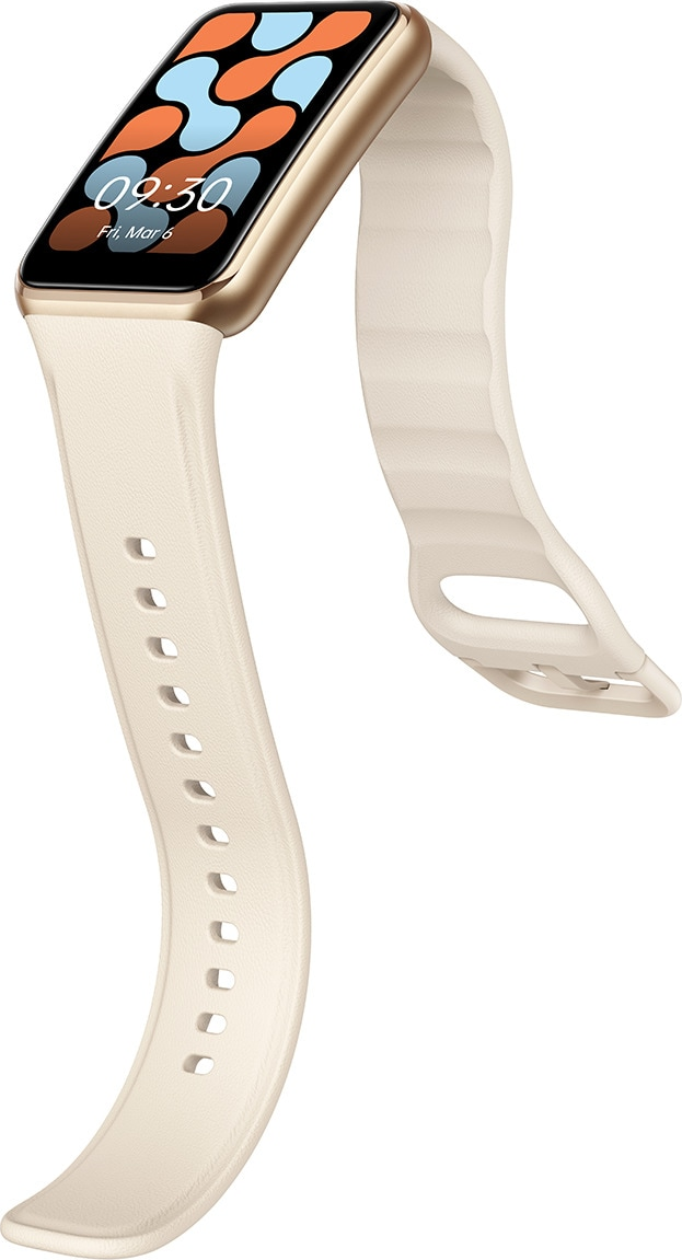 OPPO Watch Free - Smartwatch (130-205 mm, Silicone, Oro/Vaniglia)