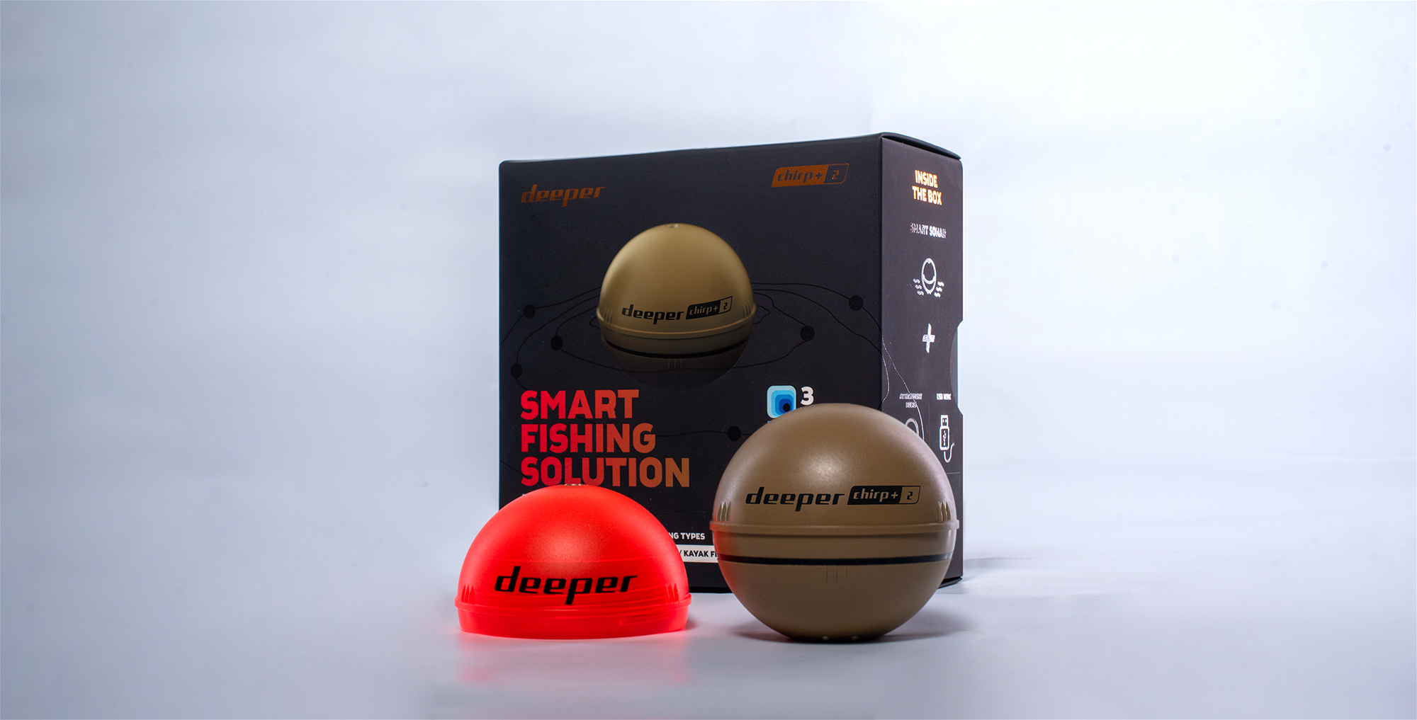 DEEPER Deeper Smart Sonar Chirp+ 2 inkl. Smartphonehalterung Angeln