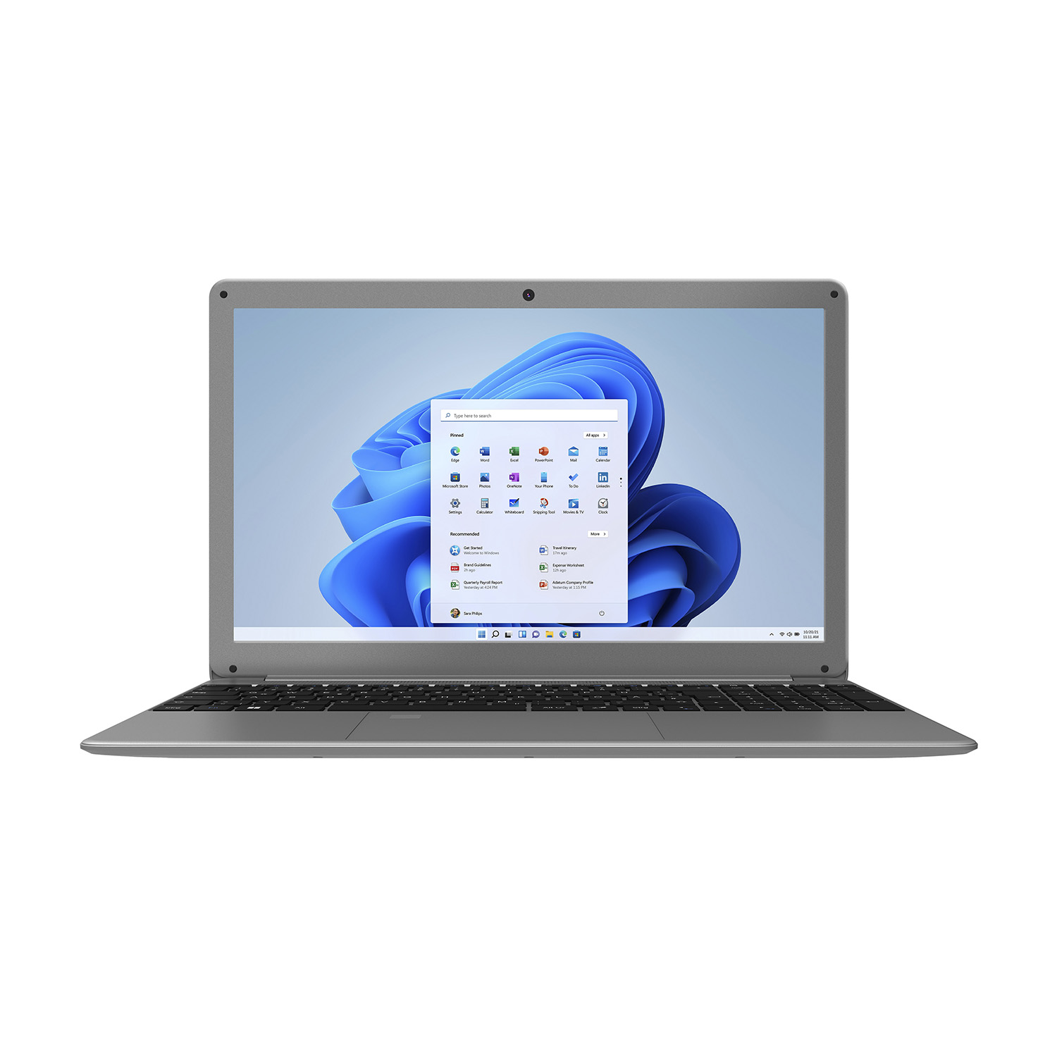 Peaq C151V, 15,6 pollici, processore Intel® Pentium Silver N5030, Intel UHD Graphics 605, 4 GB, 128 GB Ssd, Gray