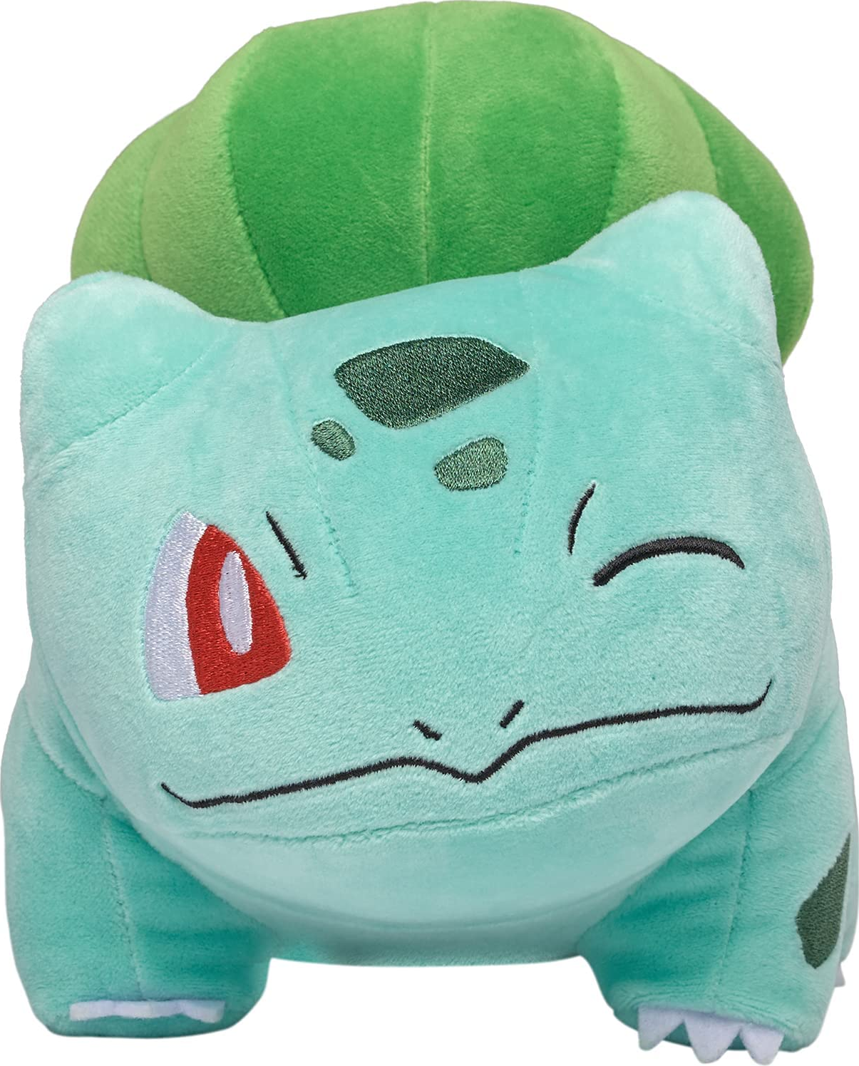 BANDAI NAMCO Pokémon - Bisasam (20 cm) - Plüschfigur (Grün/Schwarz/Rot)