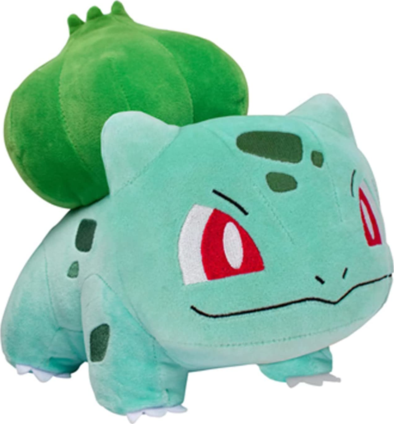 BANDAI NAMCO Pokémon - Bisasam (30 cm) - Plüschfigur (Grün/Schwarz/Rot)