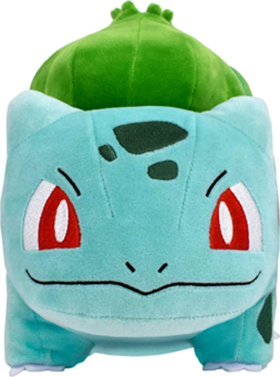 BANDAI NAMCO Pokémon - Bisasam (30 cm) - Plüschfigur (Grün/Schwarz/Rot)