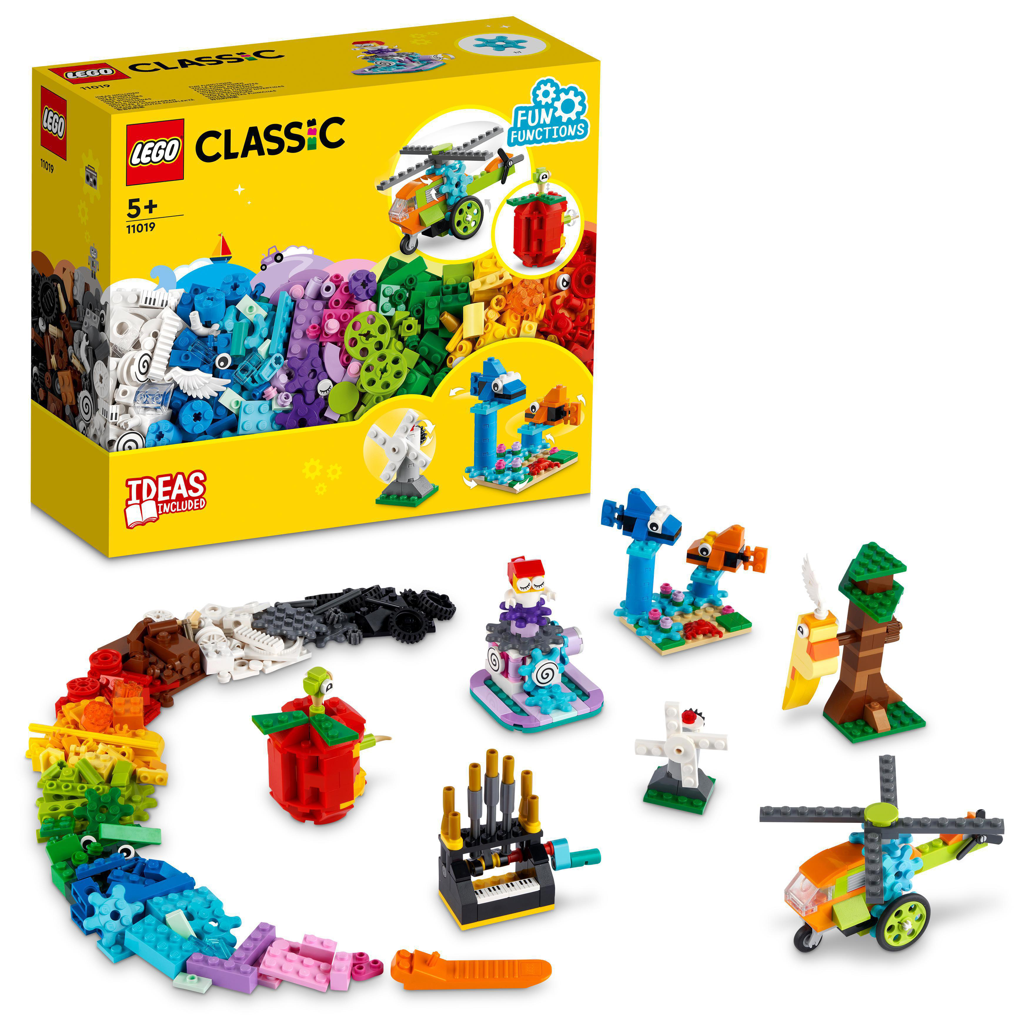 Bausteine und LEGO Mehrfarbig Funktionen Bausatz, 11019 Classic