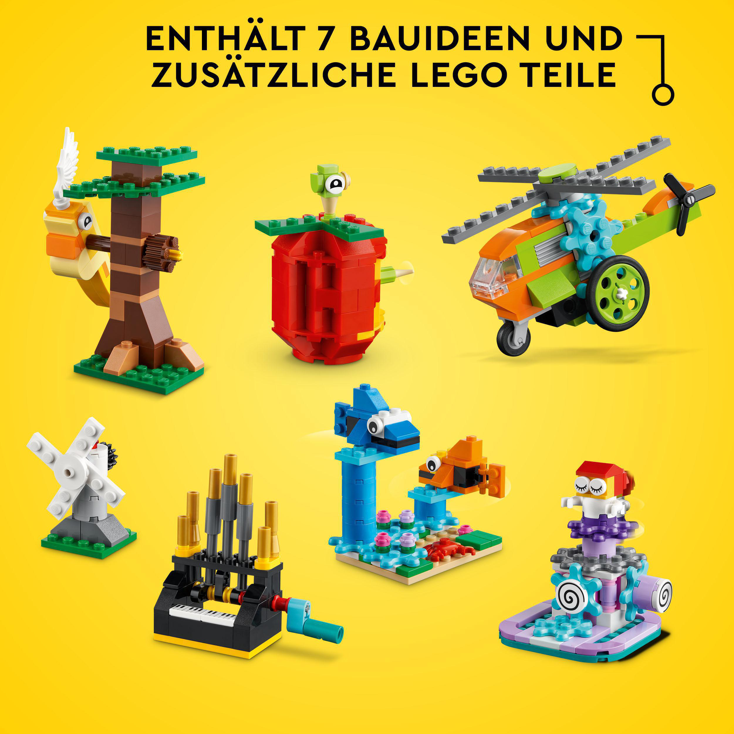LEGO und Classic Bausatz, Funktionen Mehrfarbig Bausteine 11019