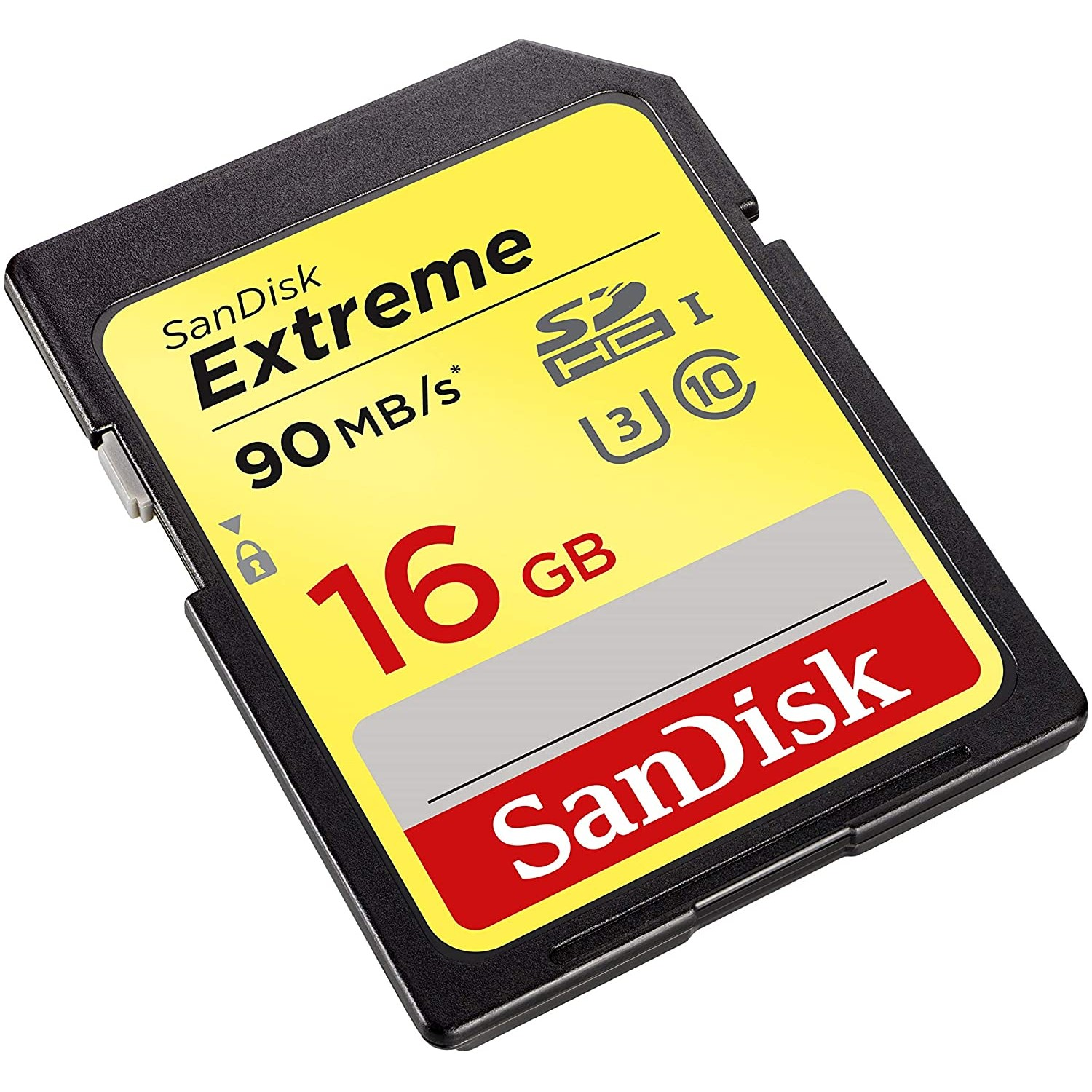Tarjeta SDXC - SanDisk Extreme, 16 GB, 90 MB/s, UHS-I, U3, Clase 10, 4k UHD y FHD, Multicolor