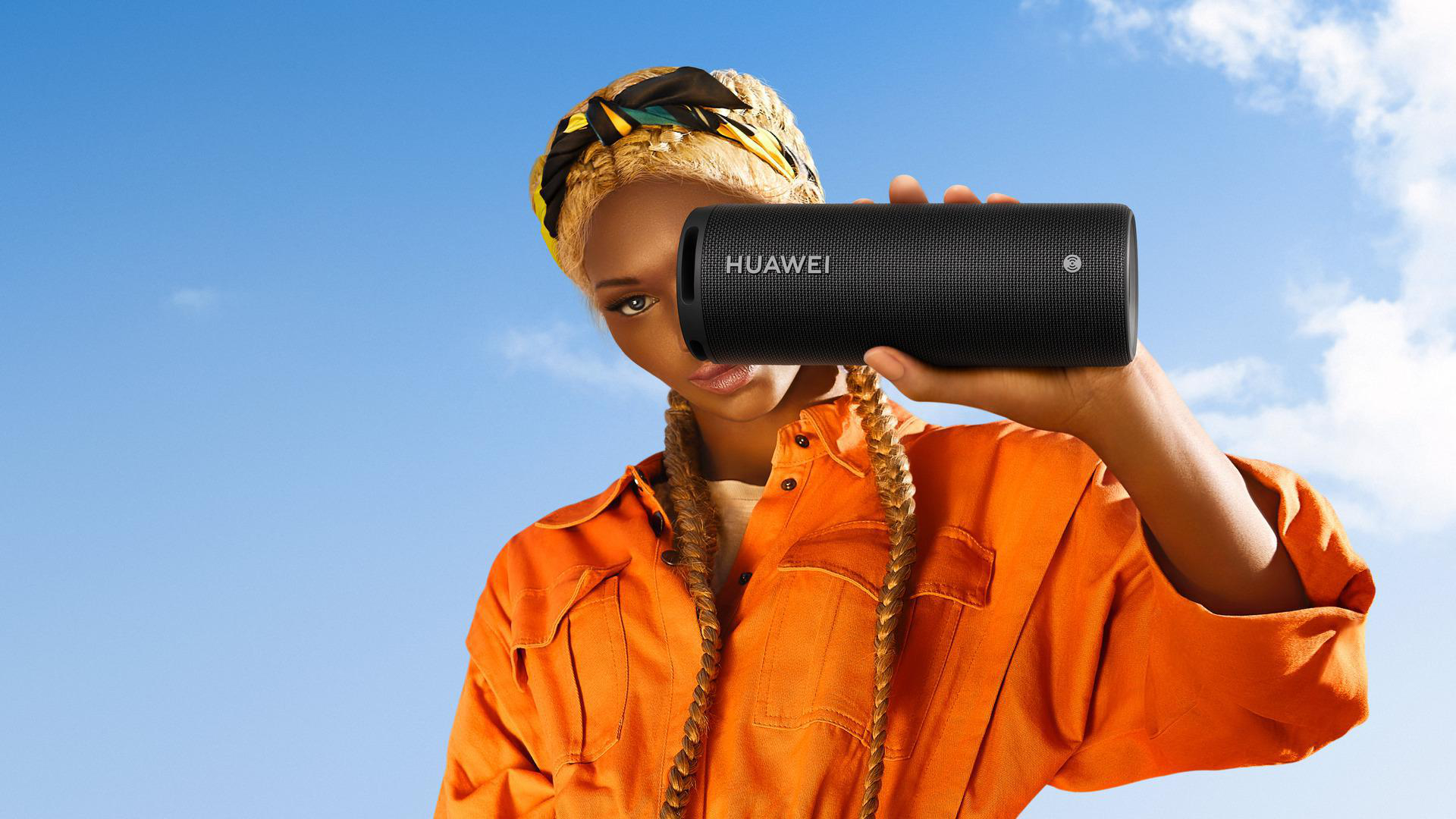 HUAWEI Sound Joy Bluetooth Lautsprecher, Obsidian Black, Wasserfest
