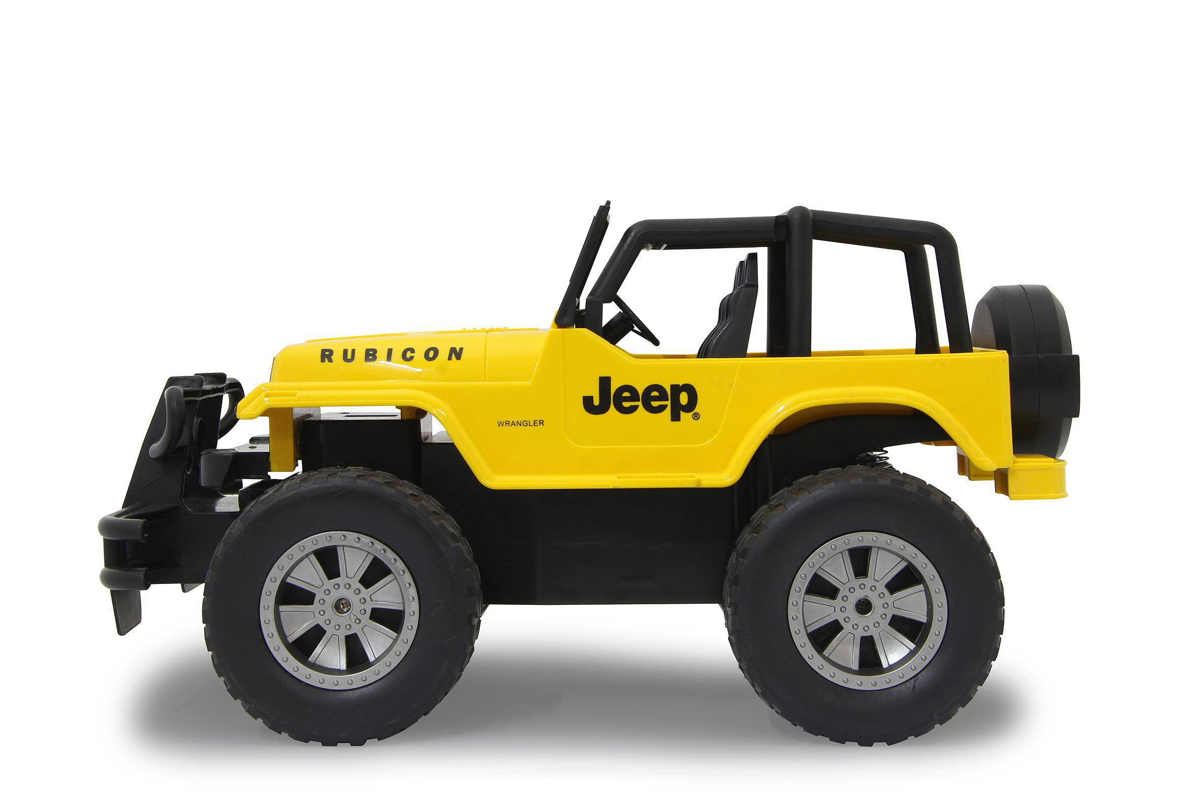 JAMARA Jeep Wrangler Rubicon gelb 1:14 2,4GHz R/C Spielzeugauto, Gelb