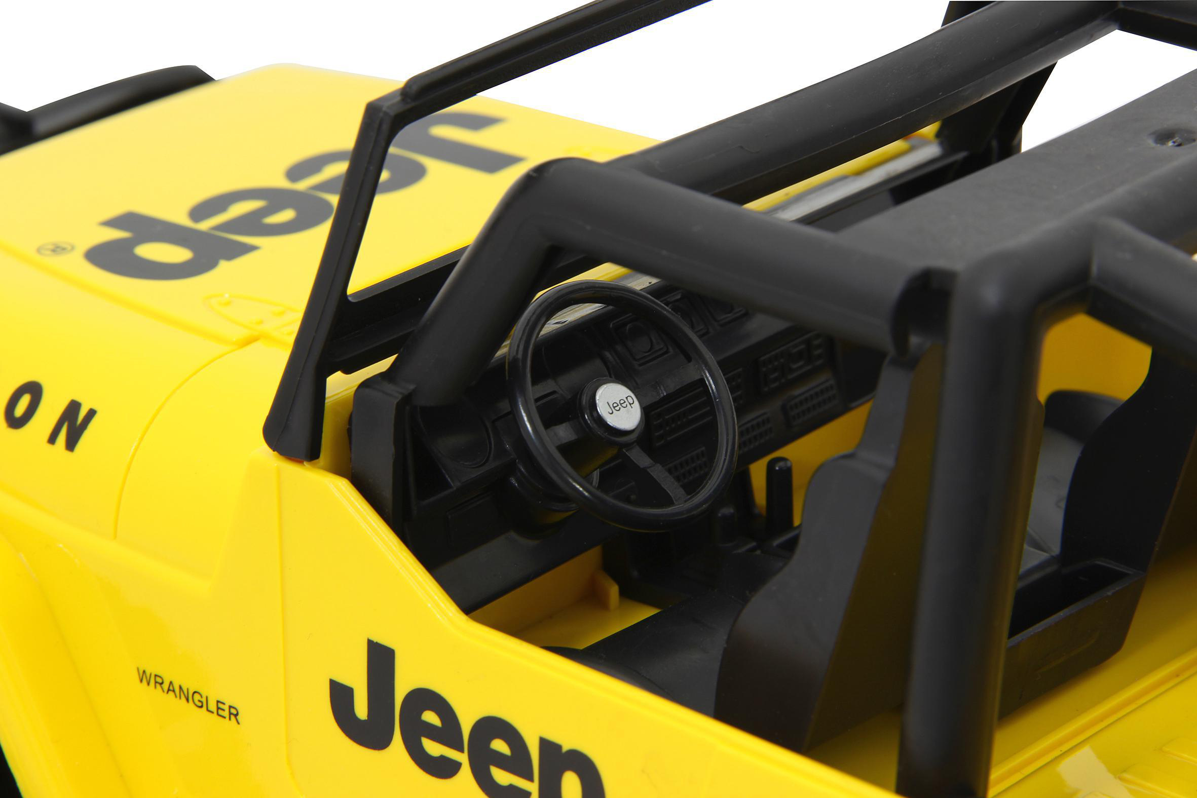 JAMARA Jeep Wrangler Rubicon gelb 1:14 2,4GHz R/C Spielzeugauto, Gelb