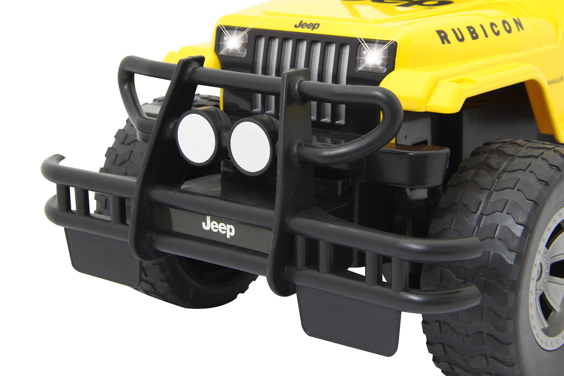JAMARA Jeep Wrangler Rubicon gelb 1:14 2,4GHz R/C Spielzeugauto, Gelb