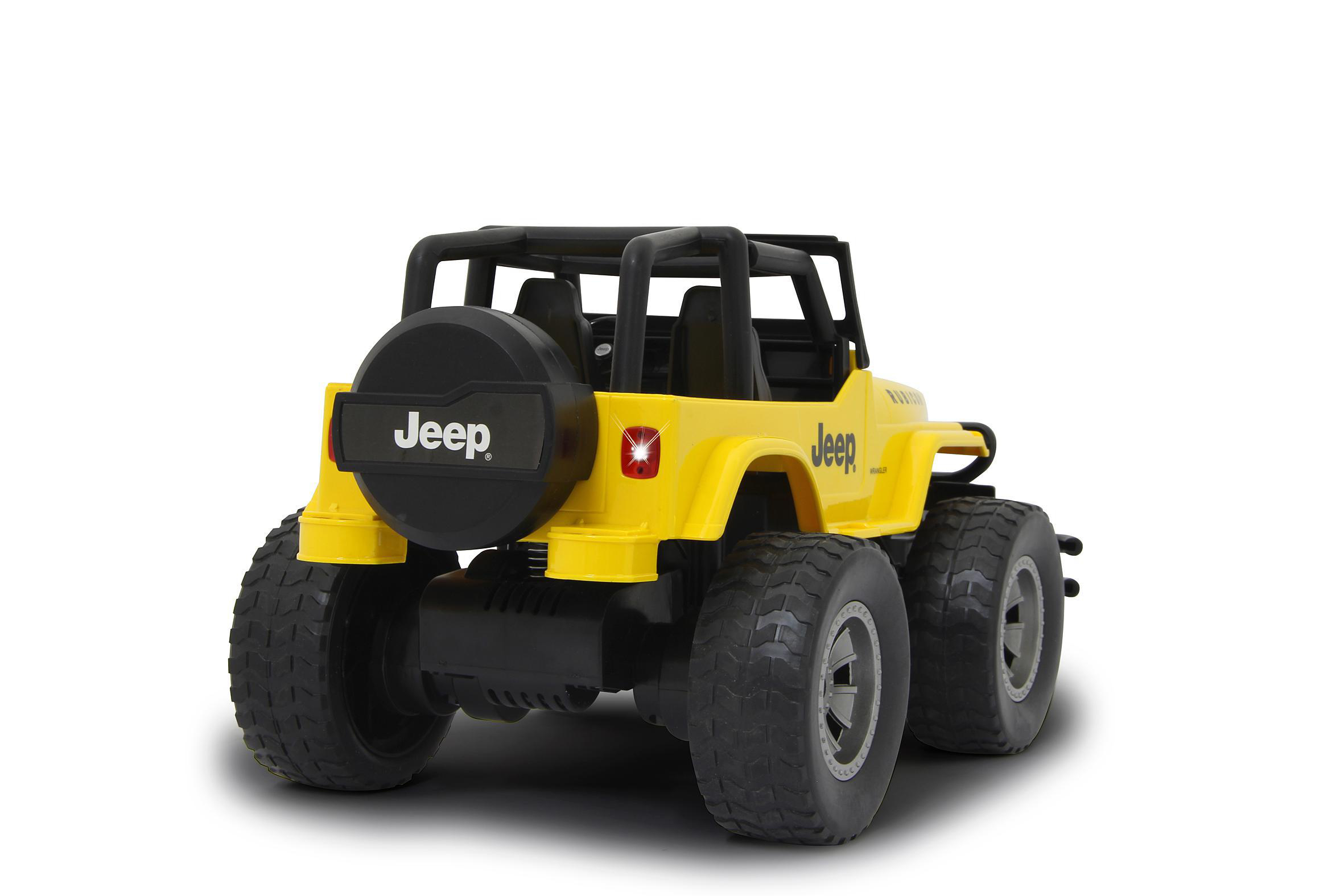 JAMARA Jeep Wrangler Rubicon gelb 1:14 2,4GHz R/C Spielzeugauto, Gelb