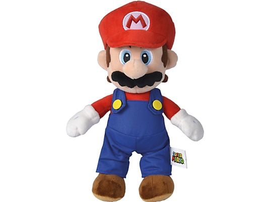 JAKKS PACIFIC Super Mario Bros - Mario (30 cm) - Peluche (Multicolore)