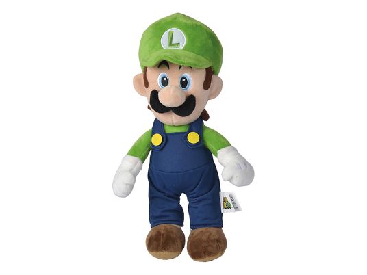 JAKKS PACIFIC Super Mario Bros - Luigi (30cm) - Peluche (Multicolore)