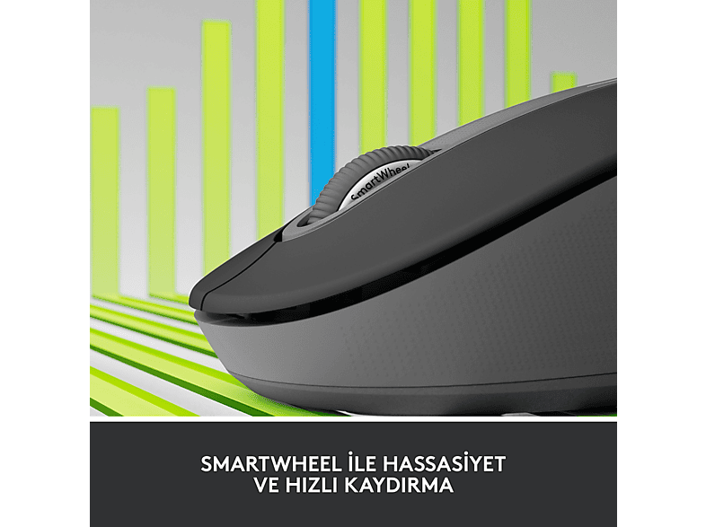 LOGITECH Signature M650 Küçük ve Orta Boy Sağ El Için Sessiz Kablosuz Mouse - Siyah_1