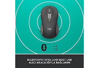 LOGITECH Signature M650 Küçük ve Orta Boy Sağ El Için Sessiz Kablosuz Mouse - Siyah_4