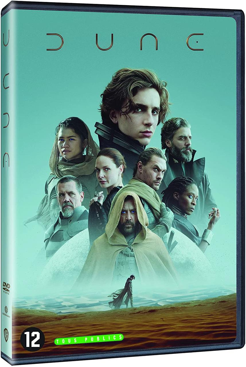 DVD-hoes van de film 'Dune' met filmsterren en titel.