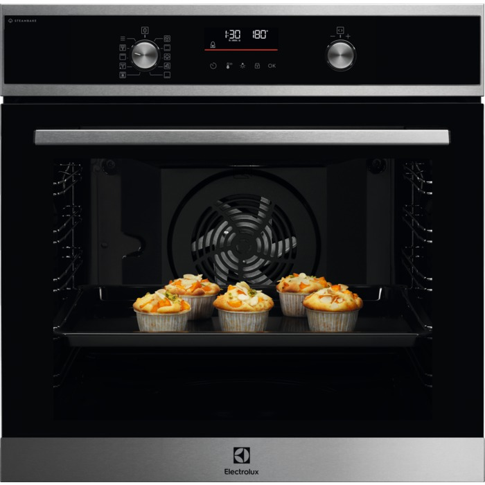 ELECTROLUX EOD6P76X SteamBake beépíthető sütő, pirolitikus tisztítás, LED kijelző