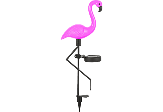 GARDEN OF EDEN 11270 LED-es szolár lámpa - leszúrható - flamingó - műanyag - 52 x 19 x 6 cm