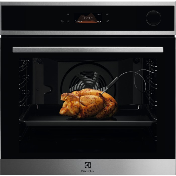 ELECTROLUX EOC8P39X SteamCrisp beépíthető gőzsütő, pirolitikus tisztítás, maghőmérő