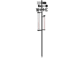 GARDEN OF EDEN 11278 Kerti időjárás állomás - hőmérő, esőmérő, szélmérő - 145 cm