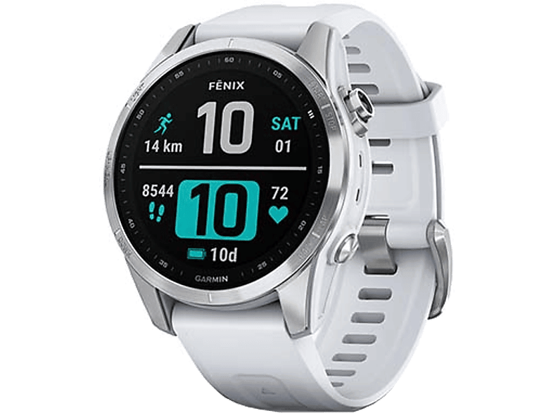 GARMIN Smartwatch Fénix 7S 42 mm Steel Whitestone (010-02539-03)