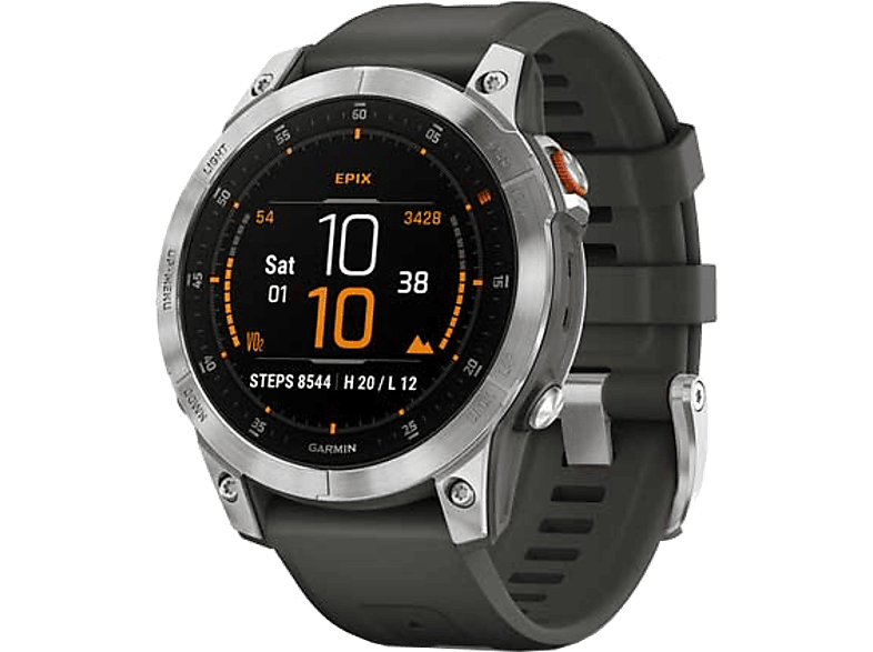 GARMIN Smartwatch Epix 2 47 mm Slate Silver (010-02582-01)