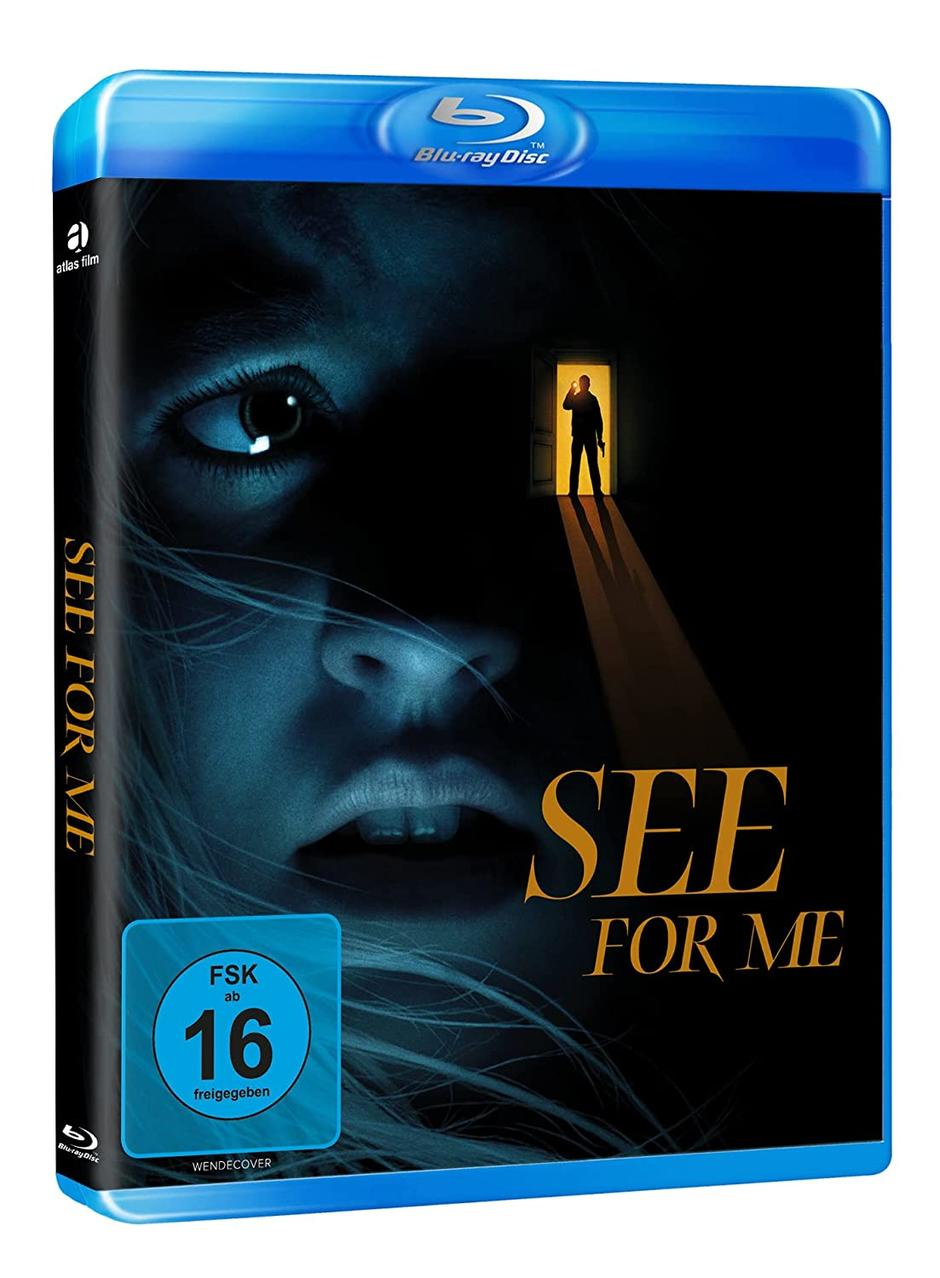 DVD-Cover des Films "See for Me" mit einem Frauenauge.