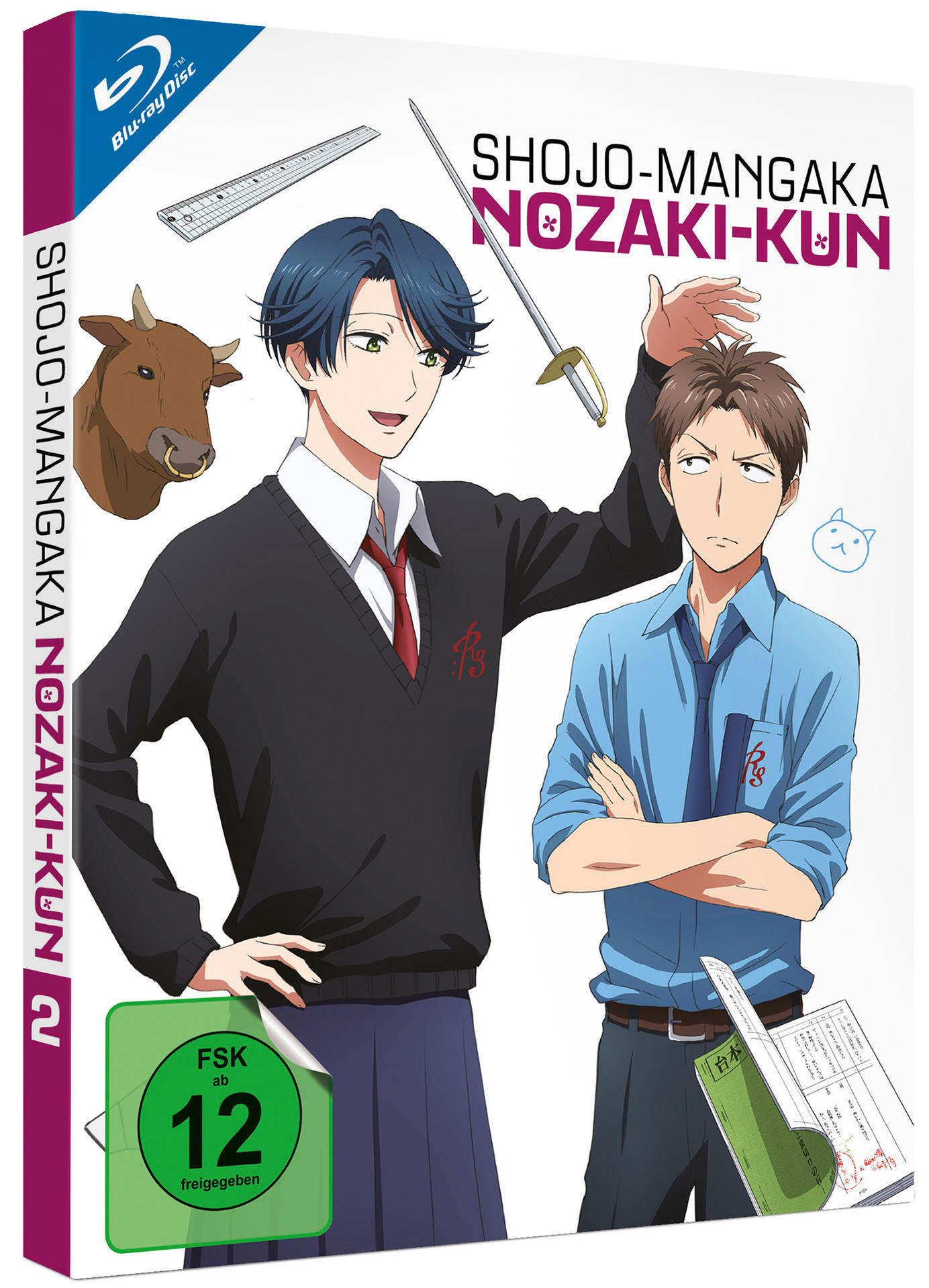 DVD-Cover von "Shojo-Mangaka Nozaki-kun" mit Anime-Charakteren.