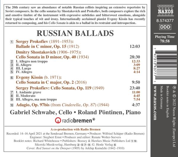 Schwabe,Gabriel/Pöntinen,Roland - Russian Ballads  - (CD)